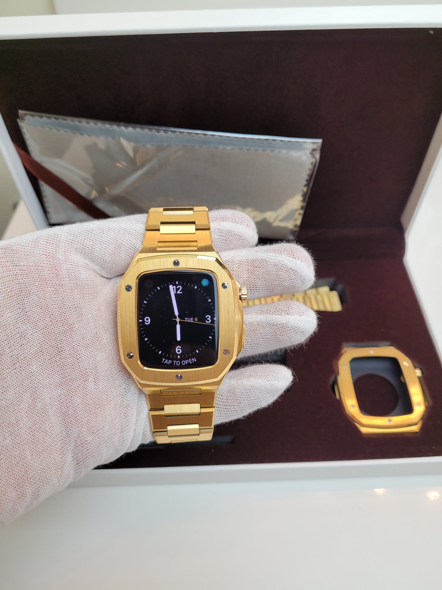Custom Apple watch gold plated case (42mm/44mm/45mm – cesarsshop