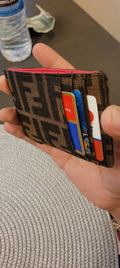 Custom cardholder with money clip