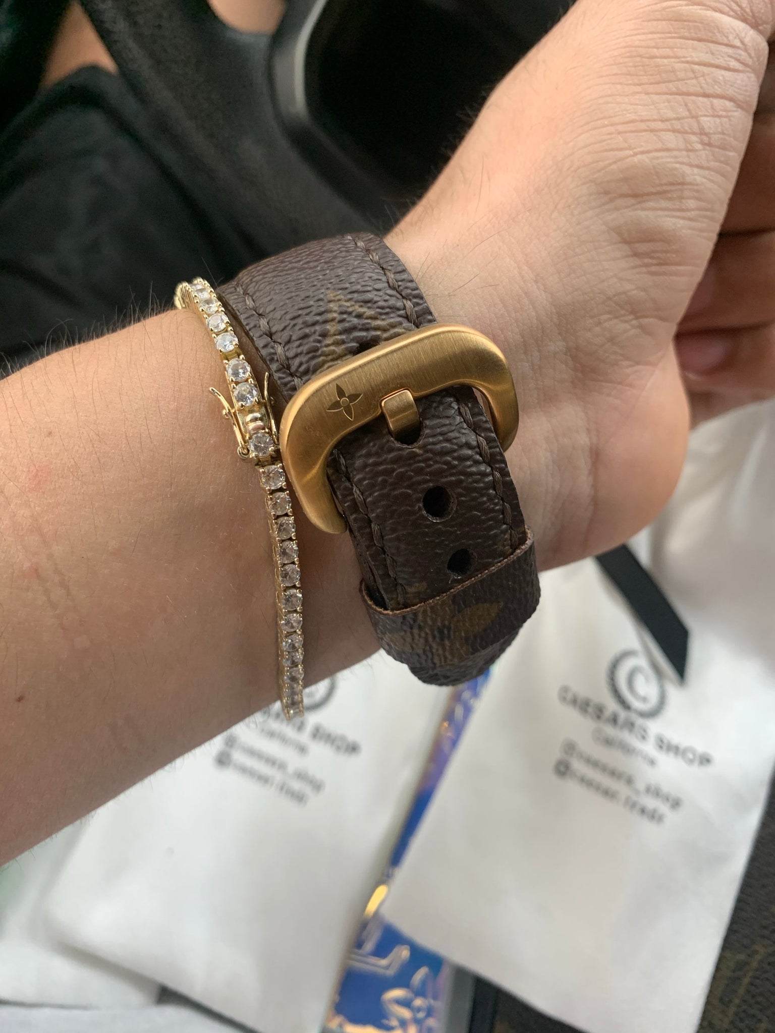Louis Vuitton Upcycled Apple Smartwatch Band